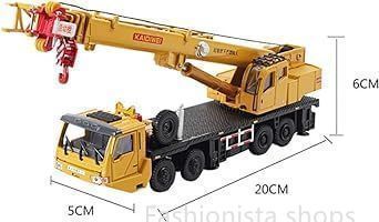 新品未使用】車模型 クレーン車 建設重機 建設車 1/55スケール