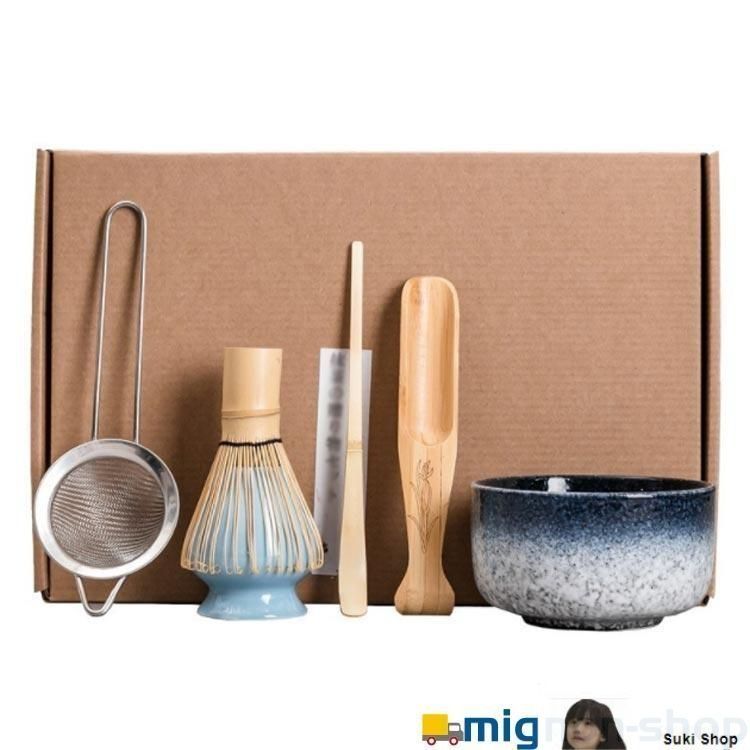 茶道具 5点セット　新品 未使用 Amazon.co.jp: 京都福寿園 竹籠入 野点茶道具セット : ホーム