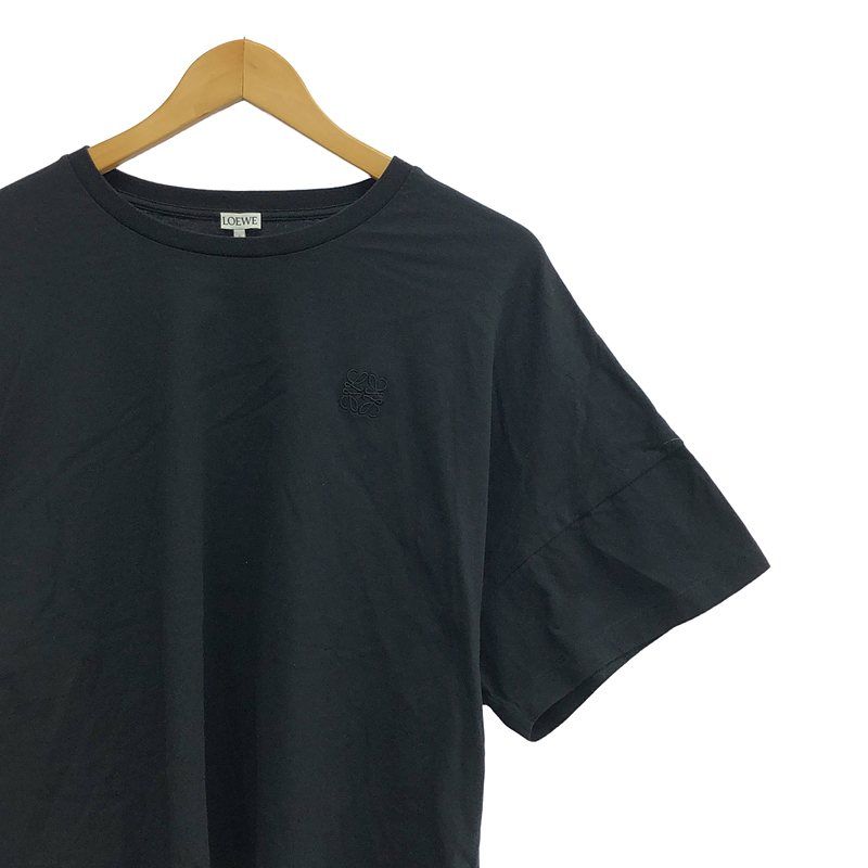 LOEWE / ロエベ | アナグラム ロゴ スリット オーバー Tシャツ カットソー | S | ブラック | レディース LOEWE（ロエベ） | アナグラム ロゴ スリット オーバー Tシャツ