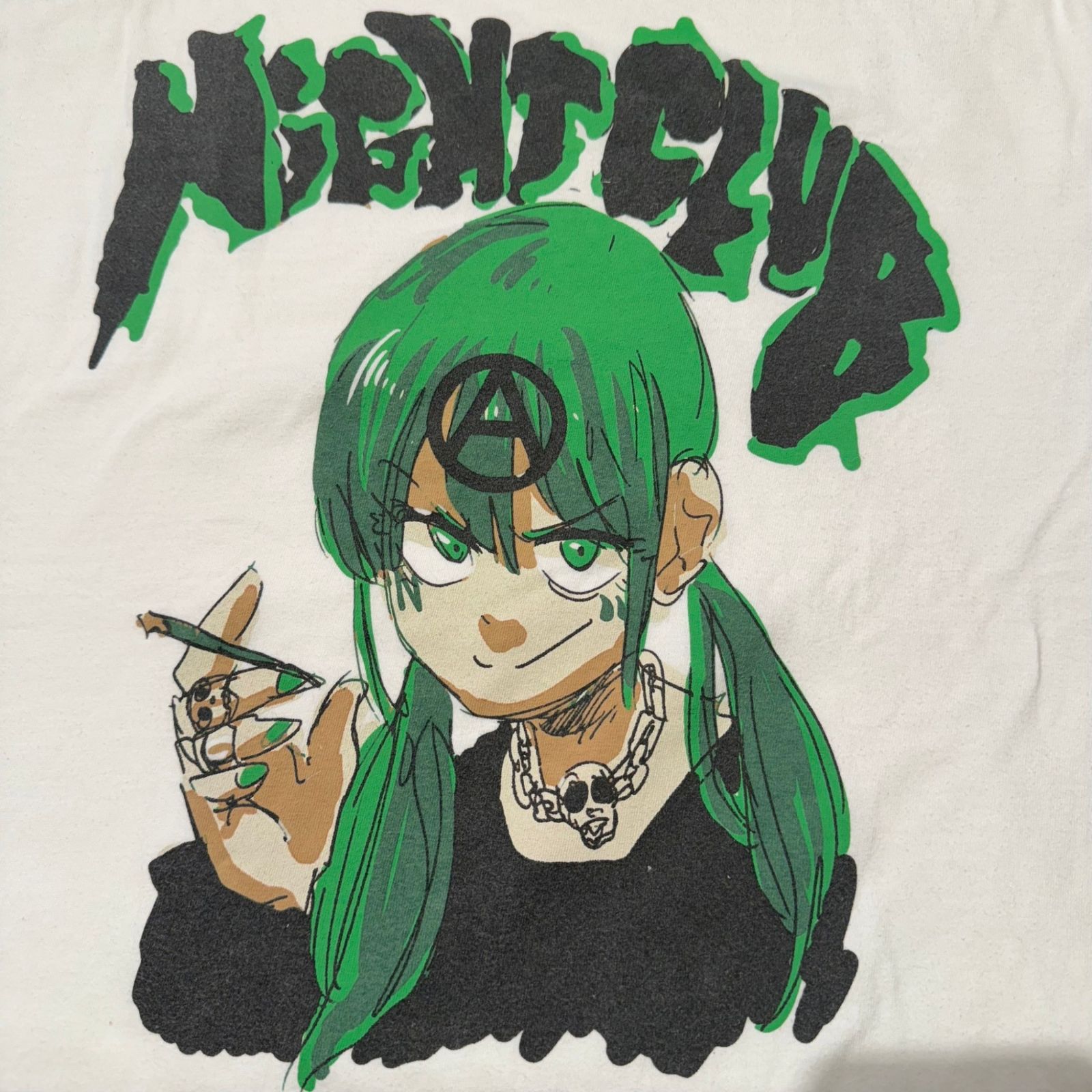NIGHTCLUB×JUN INAGAWA □ ② Anarchy Tee メンズ ホワイト M
