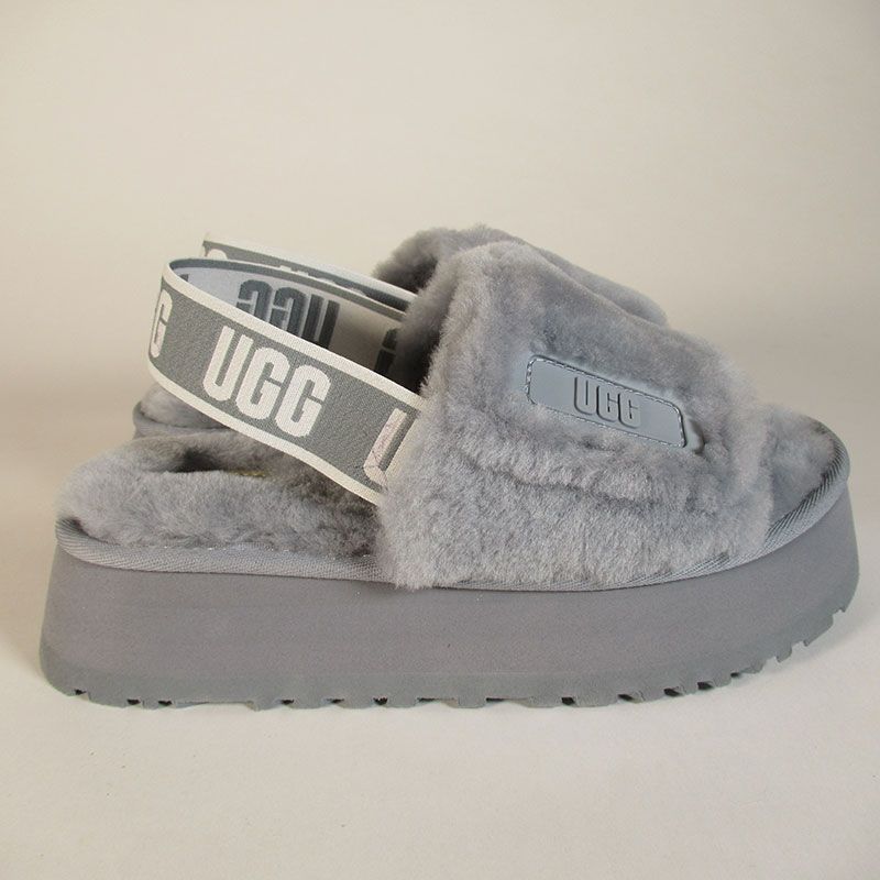 新品未使用】UGG 1112258 W DISCO SLIDE ASH FOG US6(23cm) アグ