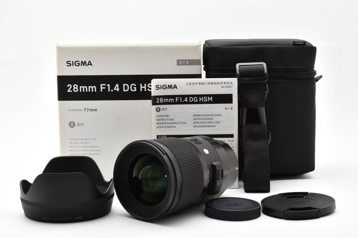 シグマ SIGMA 28mm F1.4 DG HSM Art ソニー用 元 き W1047＃3394