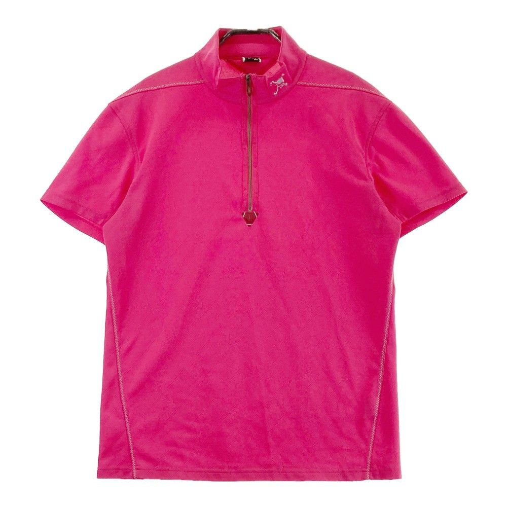 サイズ：M OAKLEY オークリー ハーフジップ 半袖Tシャツ スカル
