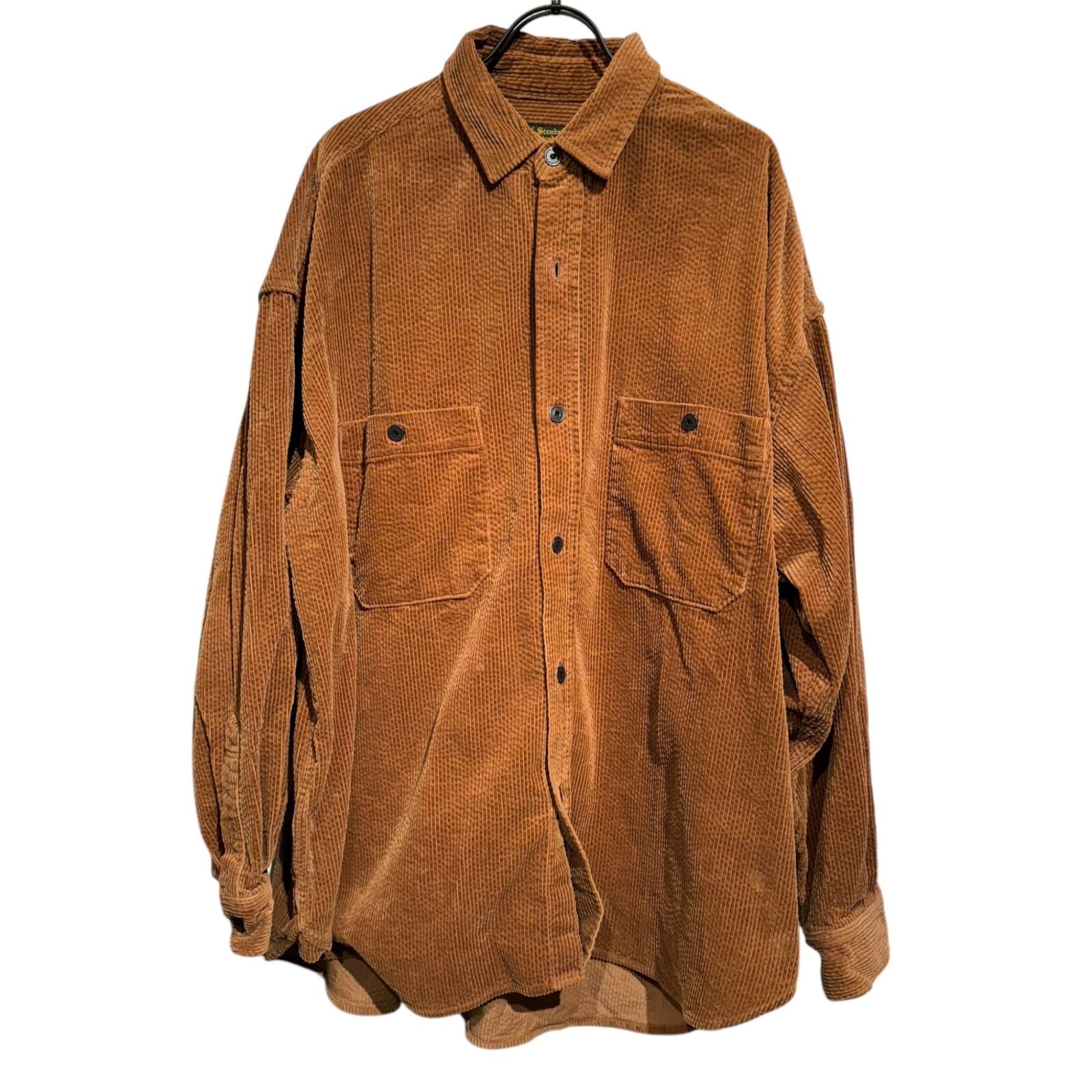 JOURNAL STANDARD HOMESTEAD (ジャーナルスタンダードホームステッド) ③ 22050470601030 CORDUROY OVER OFFICER SHIRT メンズ ブラウン L