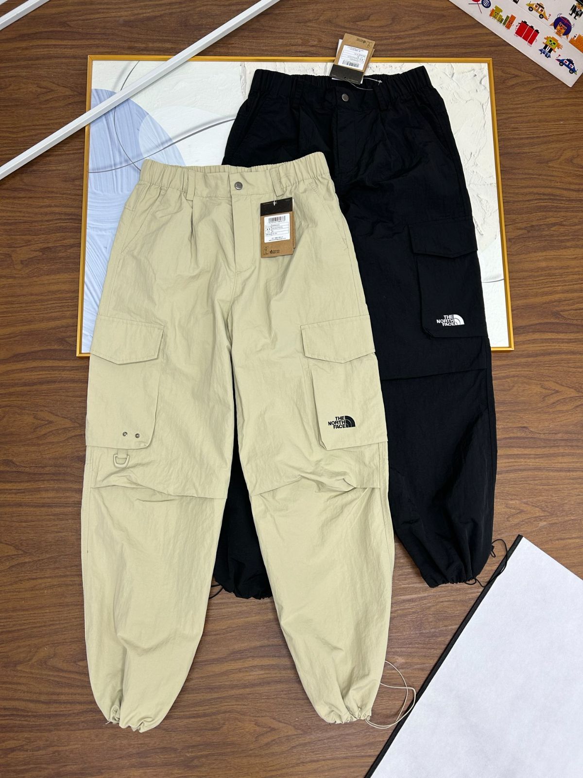 ワイドレッグ機能系カーゴパンツ アウトドアパンツ