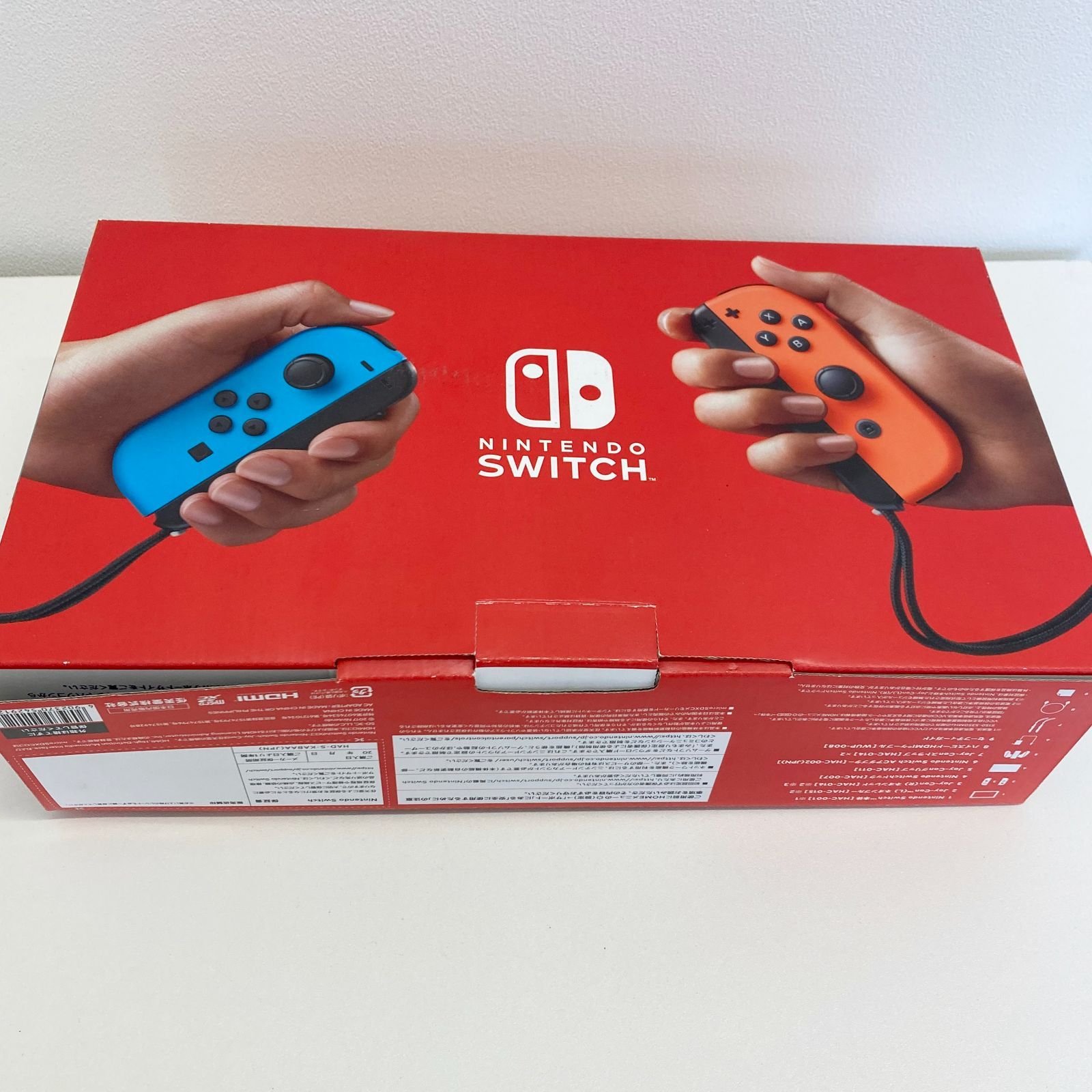 ニンテンドースイッチ本体 ネオンレッド ブルー 画面キズあり 付属品完