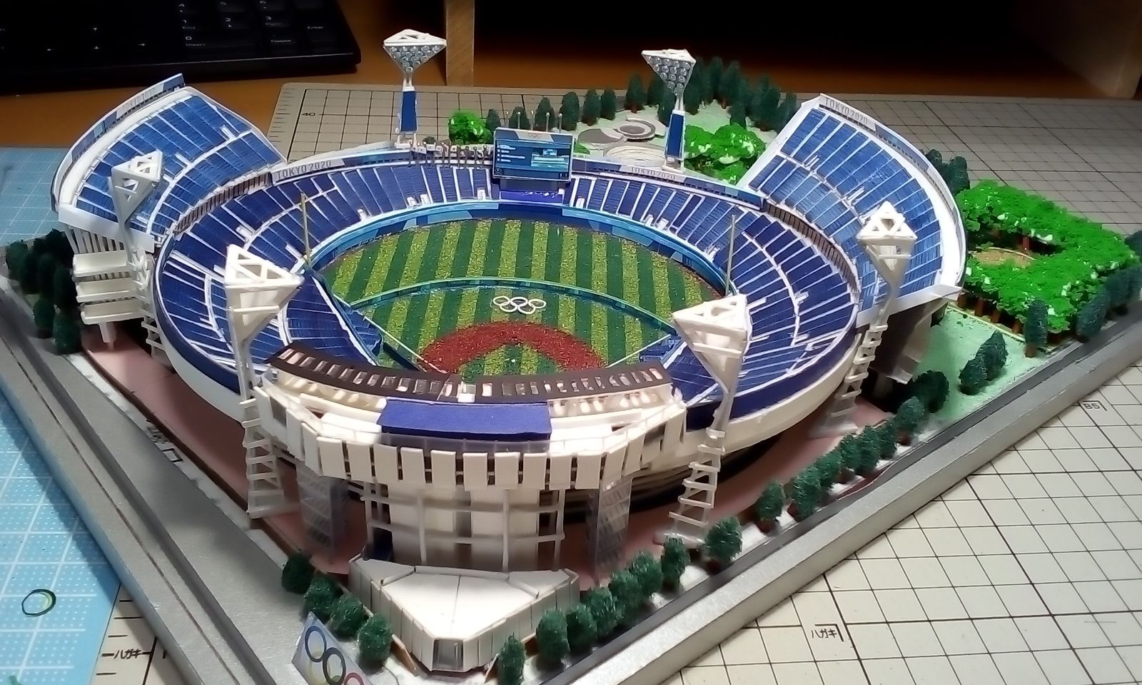 純正売品改装版　横浜スタジアムの建築模型　横浜ベイスターズの本拠地　kys07 プロ野球