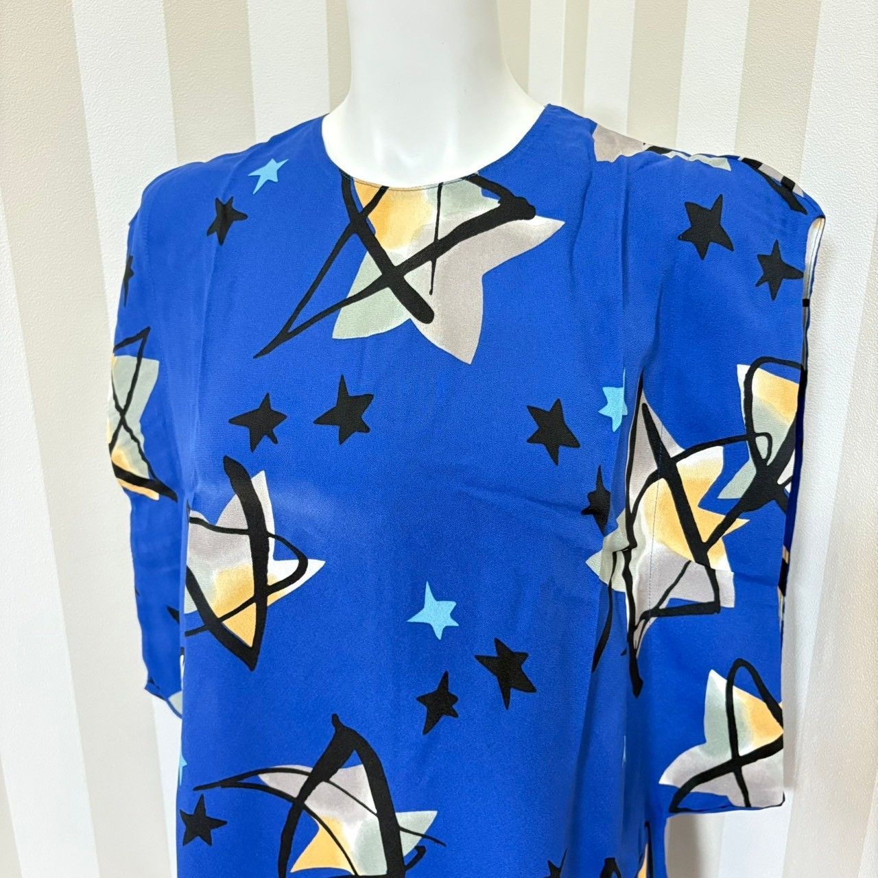 ブルー 星柄