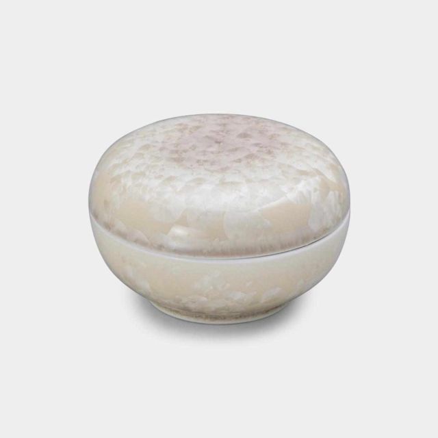 京焼 清水焼 陶あん 組茶碗 紅白牡丹 中1点 小1点 花 【茶碗2点セット