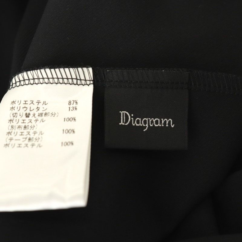 ダイアグラム グレースコンチネンタル Diagram GRACE CONTINENTAL 24AW クロップトジャージトップ パーカー フレンチスリーブ 36 黒 /CX ■ ダイアグラム グレースコンチネンタル Diagram GRACE