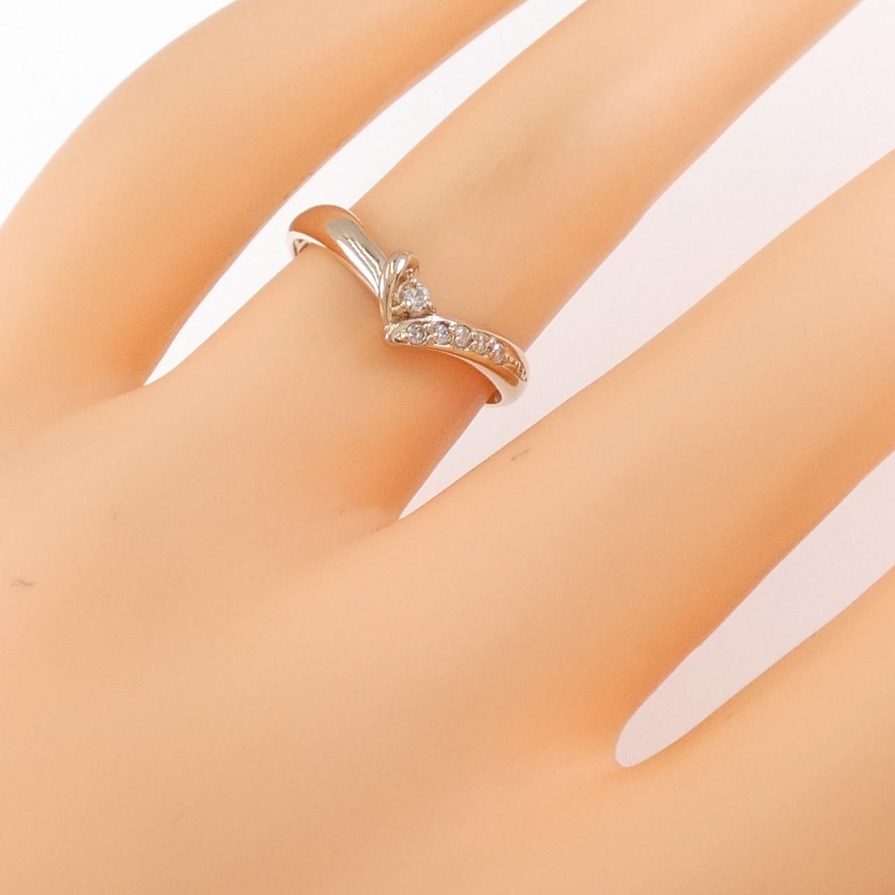 K14PG ダイヤモンド リング 0.08CT - メルカリ 