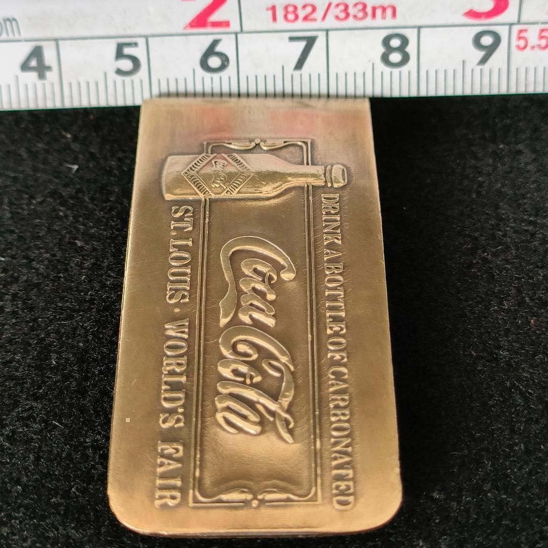 コカコーラ　ティファニー　マネークリップ　真鍮製 ヴィンテージ 真鍮製☆コカ・コーラ×ティファニー