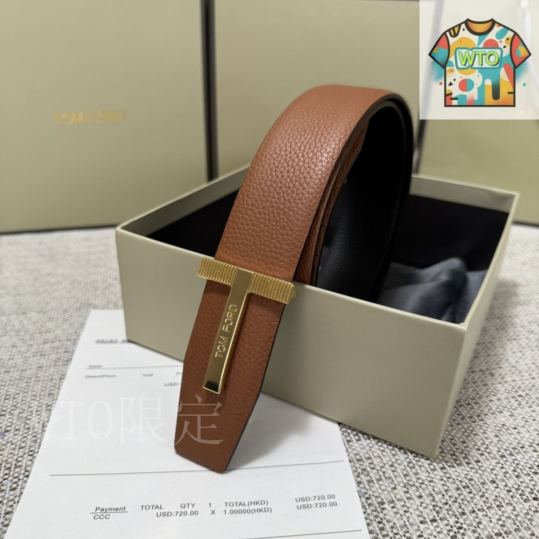 トムフォード　Tバックル　ベルト TOM FORD トム フォード メンズ ベルト レザー Tバックル