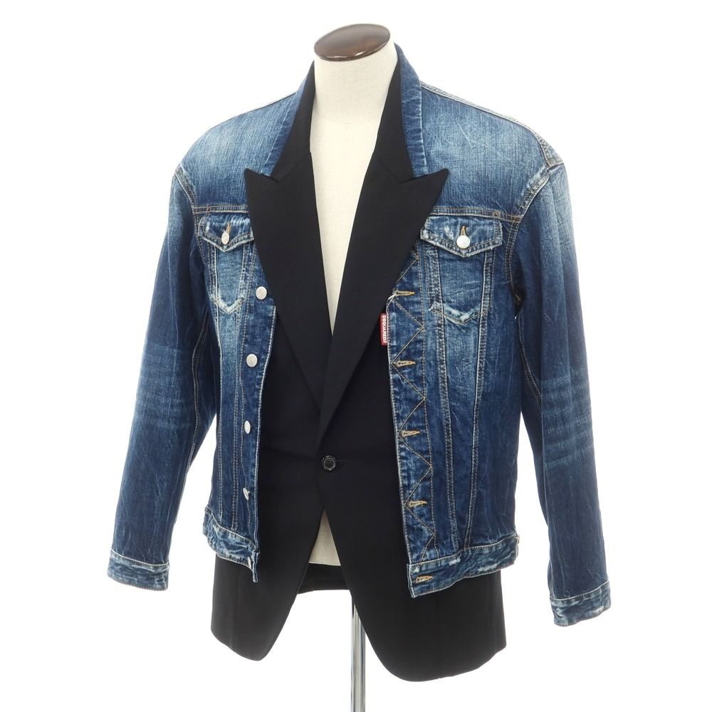 新品】ディースクエアード DSQUARED2 デニム レイヤード 新品】ディースクエアード DSQUARED2 デニム レイヤード