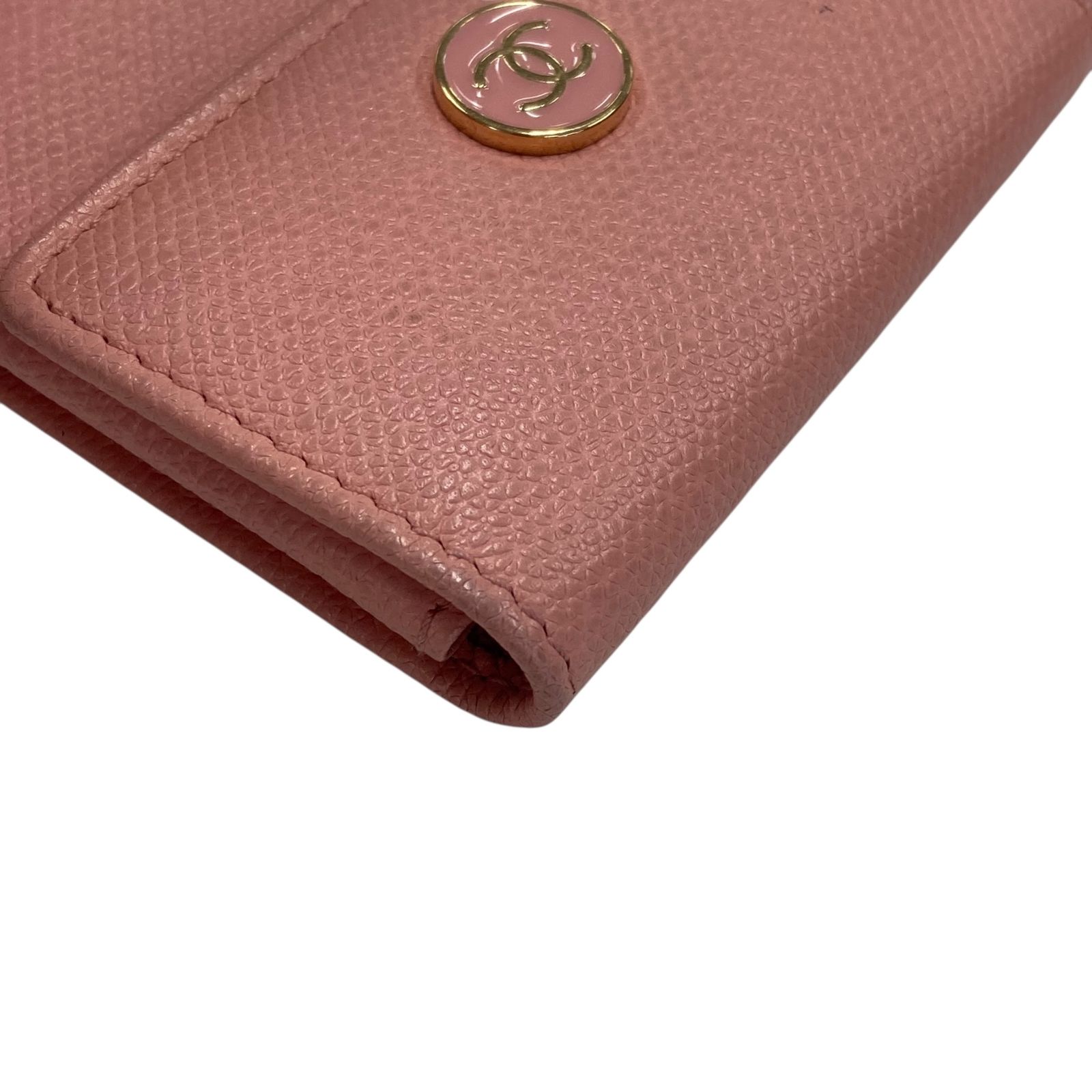 いま人気のアイテム シャネル 真贋判定済】CHANEL ココボタン ピンク×S コインケース 小物