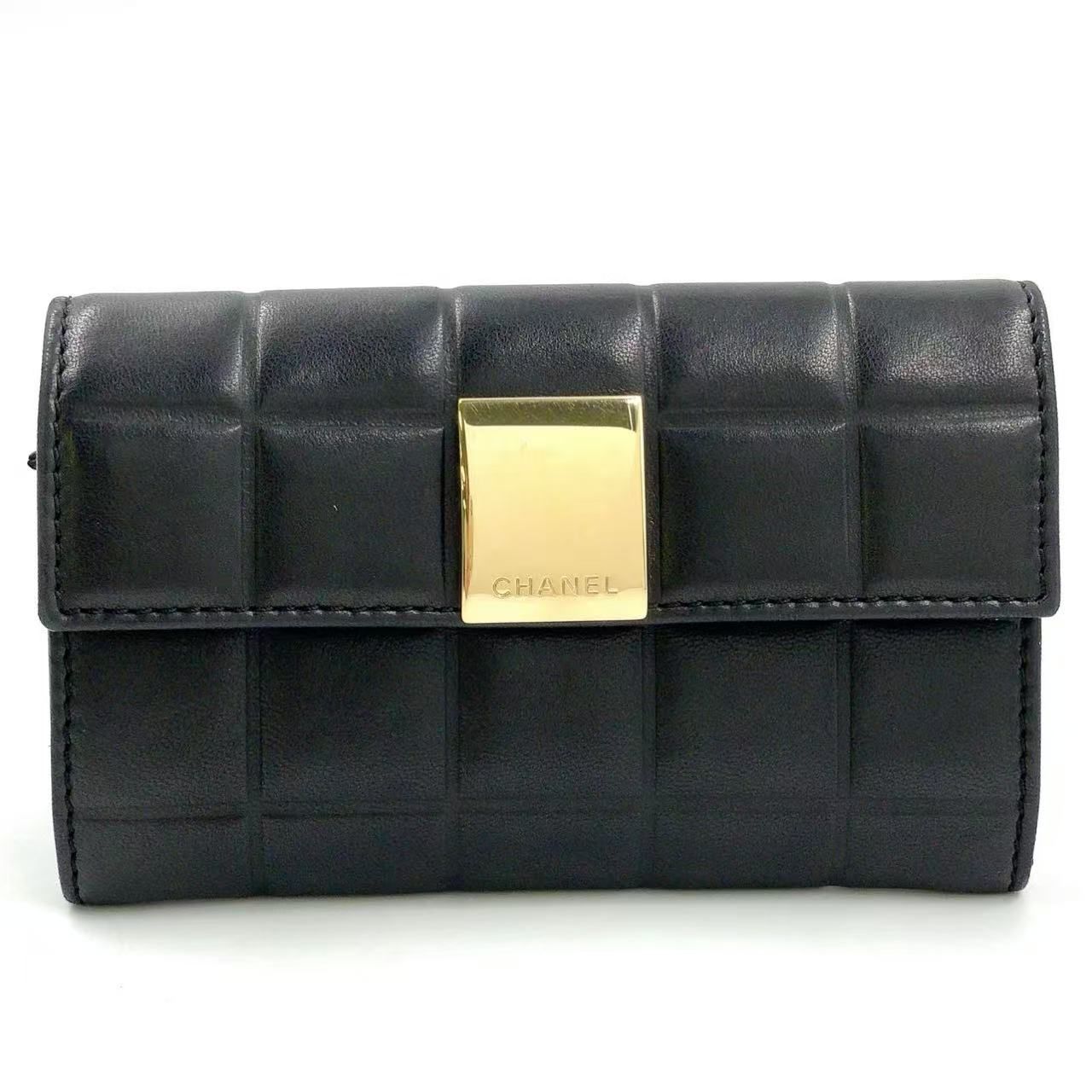 CHANEL 長財布 マイクロチョコバー CHANEL シャネル マイクロチョコバー 二つ折り長財布 シャンパン