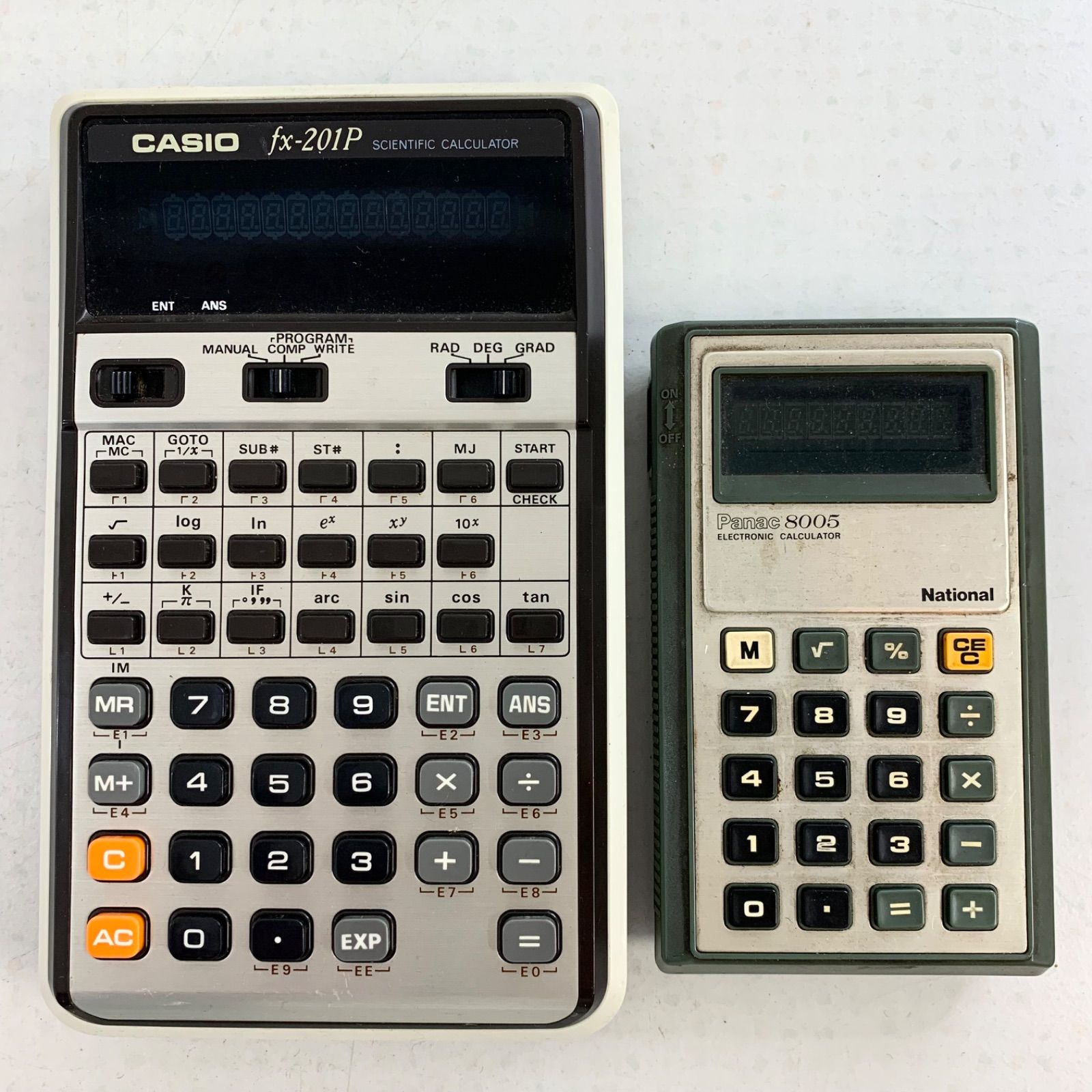 昭和レトロ関数電卓カシオCASIO fx-201Pアンティークビンテージ