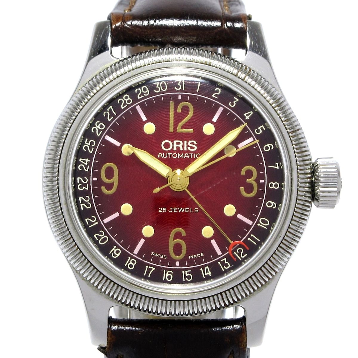 ORIS(オリス) 腕時計 ポインターデイト 7463B メンズ 裏スケ
