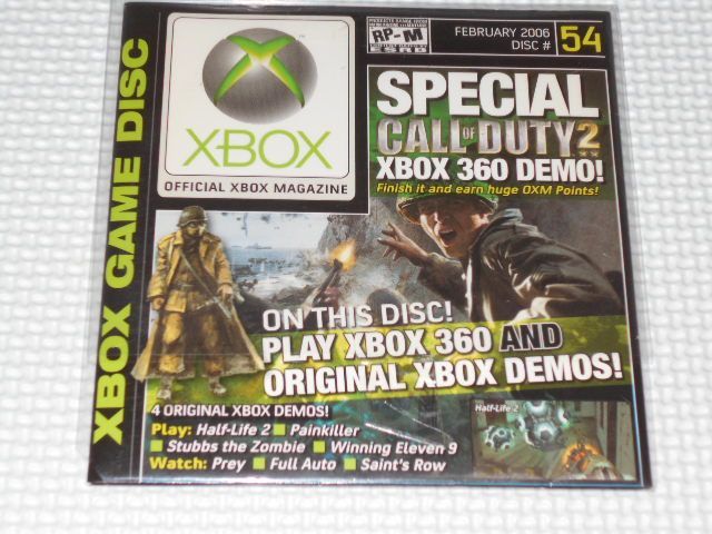 xbox★xbox OFFICIAL XBOX MAGAZINE 2006 DISC 54 海外版 北米版★動作確認済