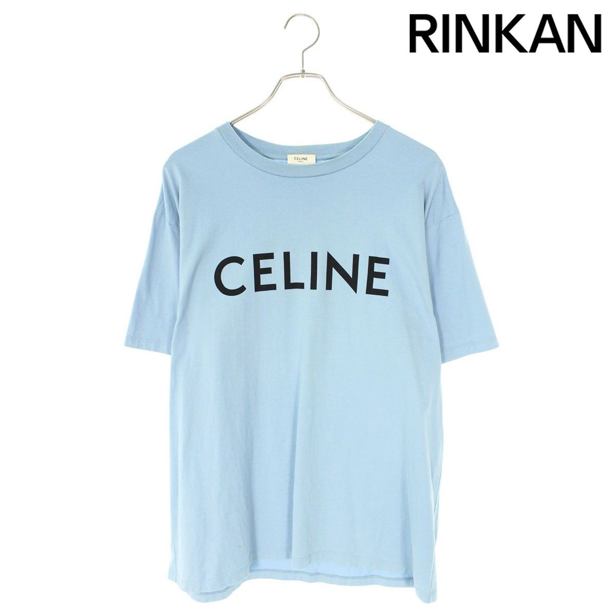 セリーヌ 2X681671Q ルーズフィットロゴプリントTシャツ メンズ M  