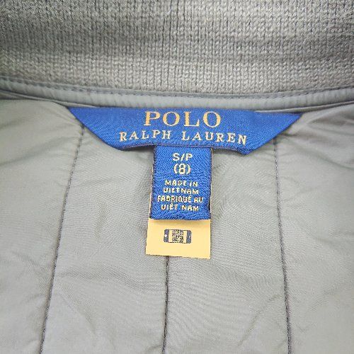 ◇ POLO RALPH LAUREN キッズ ワンポイントロゴ サイドポケット 長袖 ジャケット サイズS/P(8) カーキ メンズ E  【1404240018433】