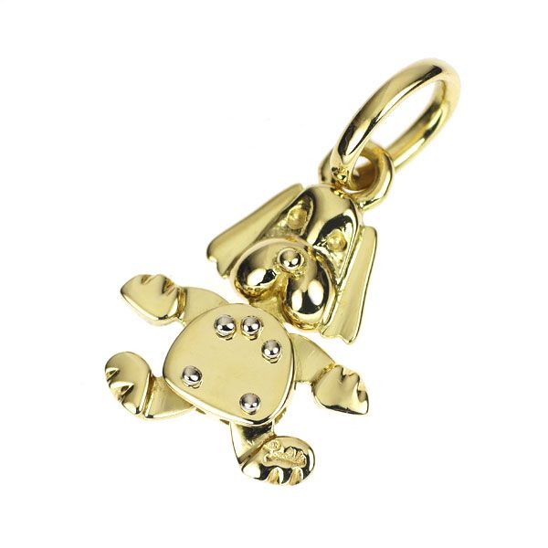 理にかなった ポメラート K18YG ペンダントトップ 犬 2025新作品質、保証特価!