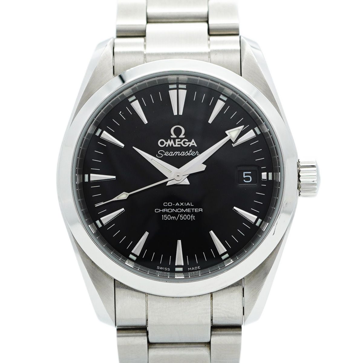 5wwm0257 オメガ シーマスター 2504.50 黒文字盤 腕時計 メンズ