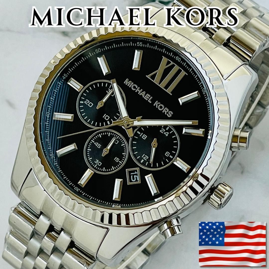 腕時計メンズ新品マイケルコースMICHAEL KORSブラックMK8602電池式 