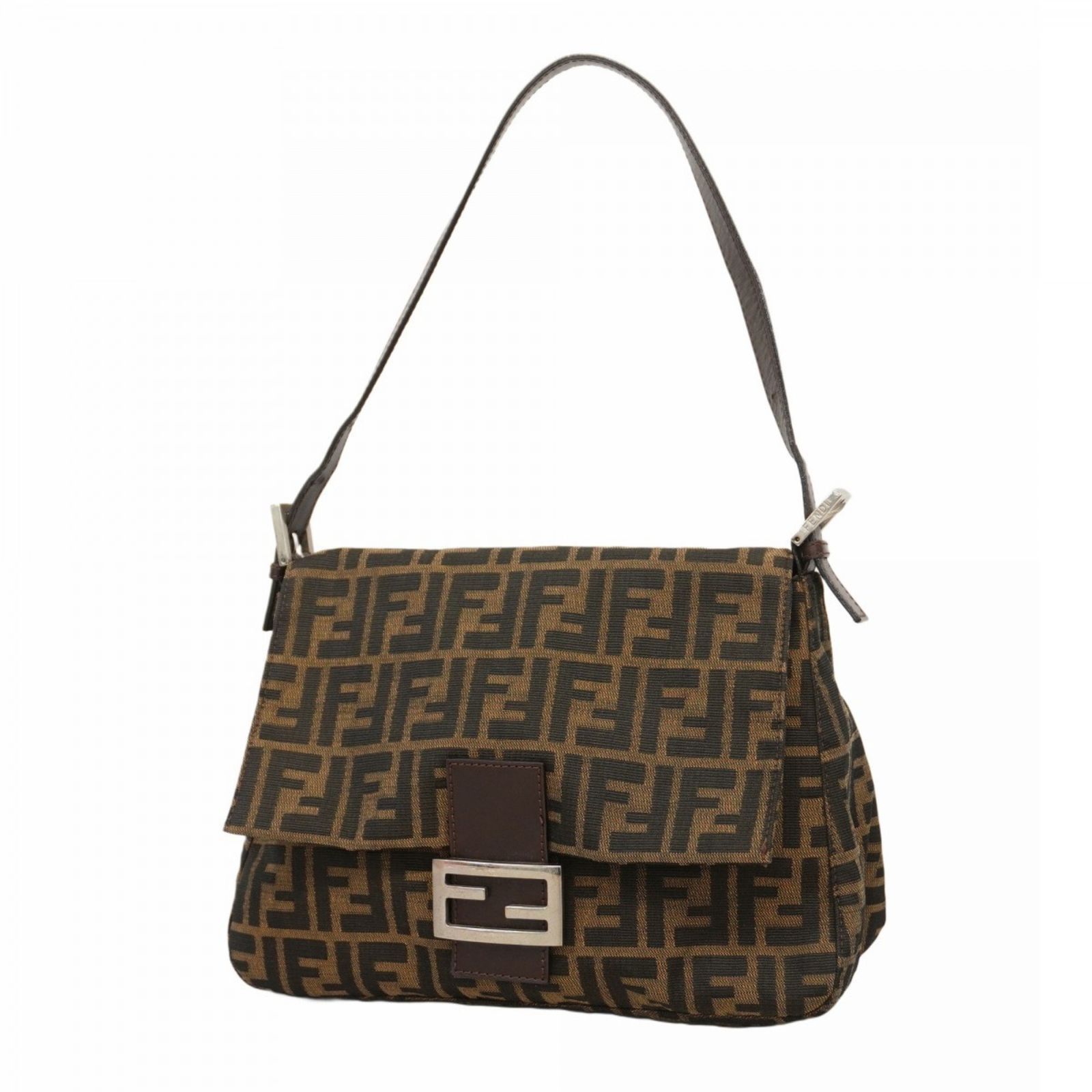 【極美品 鑑定済】 タグ付 FENDI マンマバケット ズッカ ショルダーバッグ フェンディ(Fendi) フェンディ ショルダーバッグ ズッカ マンマ