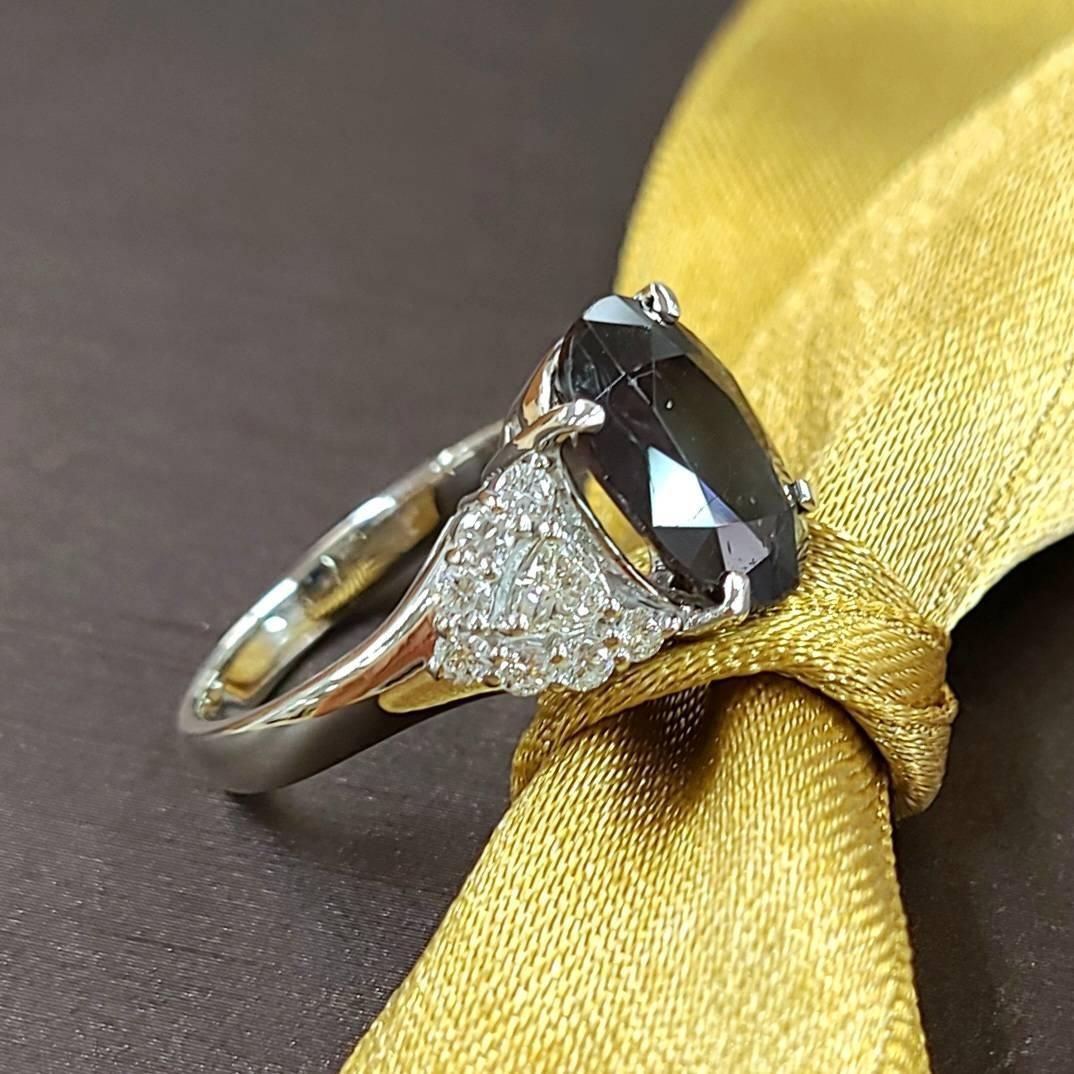 GIA 鑑別書付 カラー激変！大粒 3.5ct アレキサンドライト プラチナ