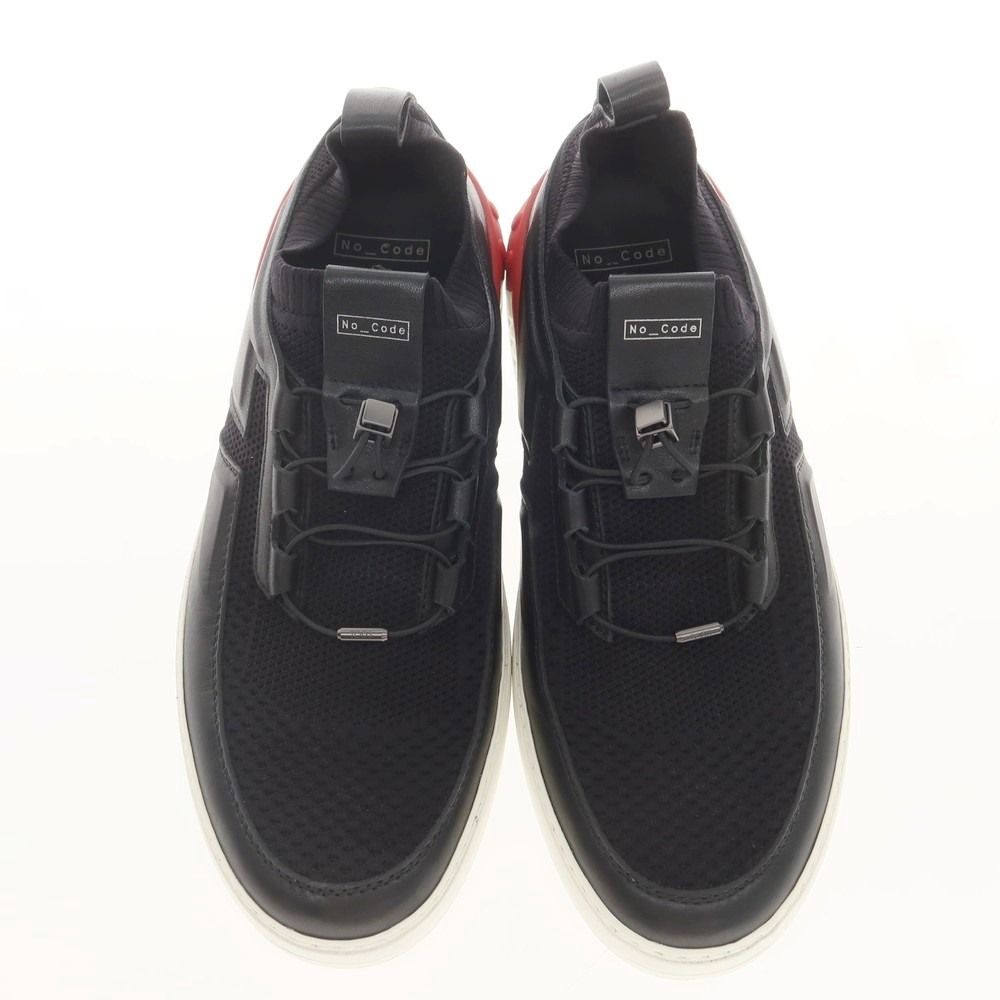 トッズ TOD´S メッシュニット スニーカー ブラックxレッド