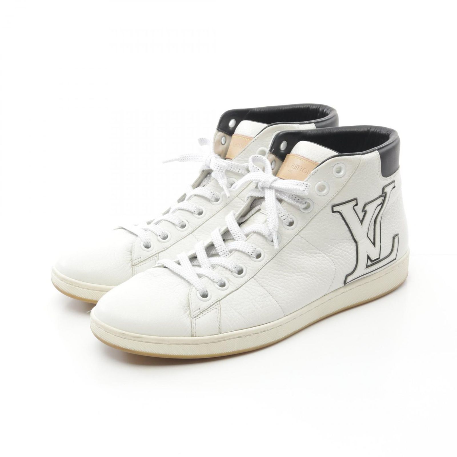 美品ルイ・ヴィトン/ミドルカットレザースニーカー/MS0174 9 美品ルイ・ヴィトン/ミドルカットレザースニーカー/MS0174 9