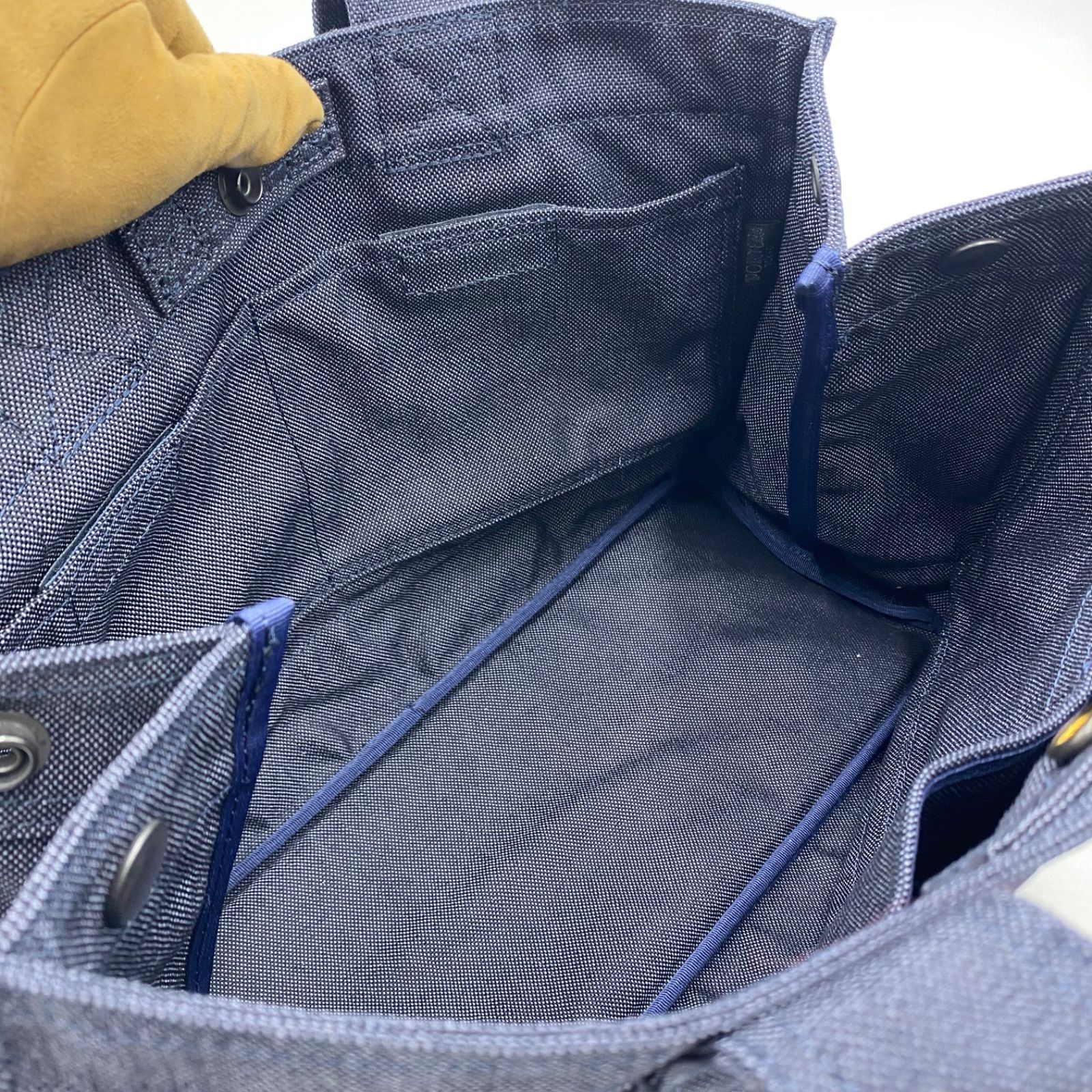 【超美品】PORTER ポーター スモーキー トートバッグ デニム 人気　デニム 極美品 PORTER ポーター ヨシダカバン トートバッグ