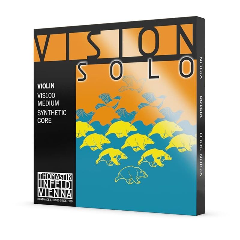THOMASTIK Vision solo ヴィジョンソロ ヴァイオリン弦 E線 A線 D線 G線4種セット 4|4 VIS100 セット内容VIS01 VIS02 VIS03 VIS04 1