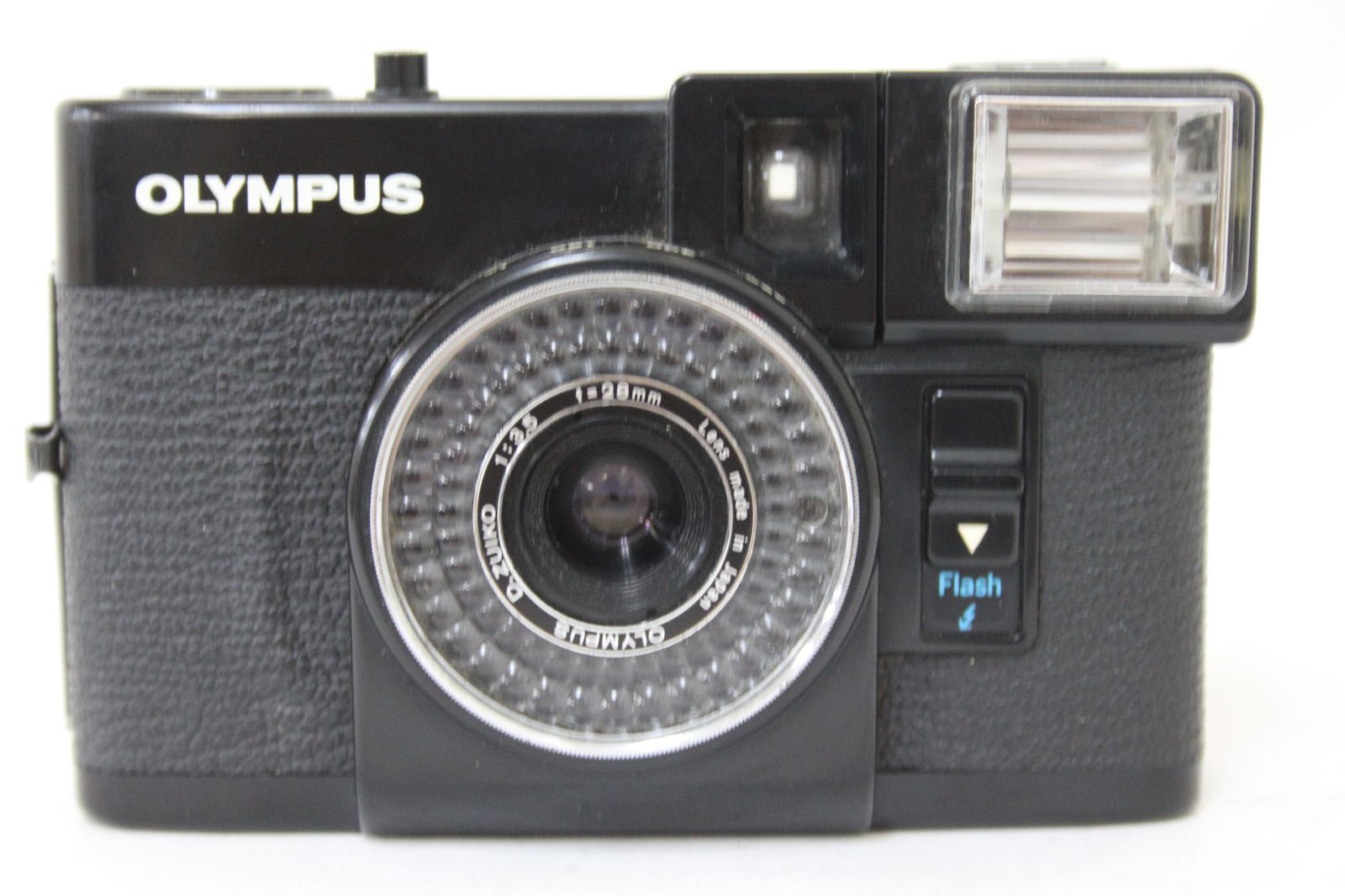 【完動品】★フラッシュOK★オリンパス PEN-EF フィルムカメラ M13 返品保証】 オリンパス Olympus PEN EF ブラック D.ZUIKO 28mm