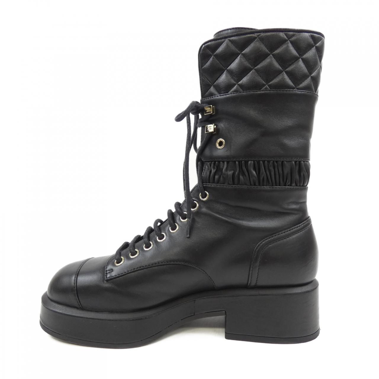 シャネル CHANEL レースアップ LACE UP G37956X01000 ブーツ