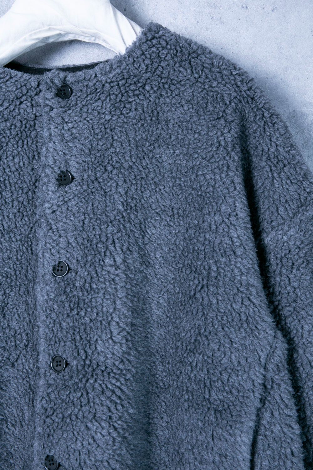 nest Robe ネストローブ ウールボアノーカラージャケット - メルカリ