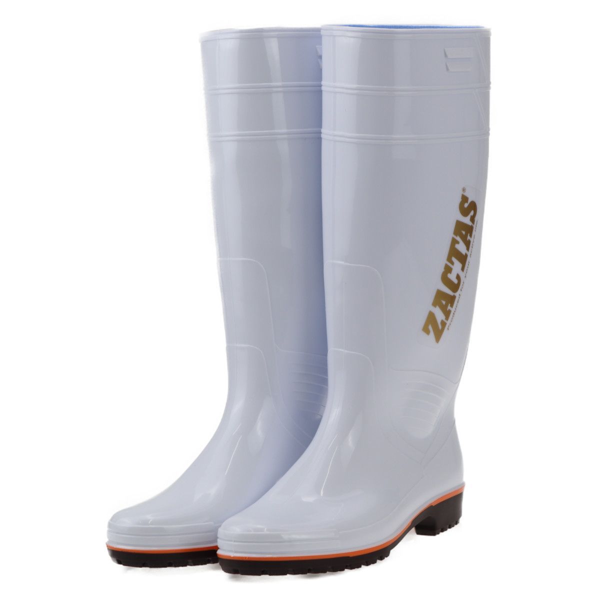 【2足購入専用ページ】【24.0ｃｍ～28.0ｃｍ】水産・加工業のプロ御用達 　弘進ゴム　ザクタスＺ100　ホワイト 日本製 メンズ レインブーツ 耐油 水産 厨房 漁師など ザクタスZ-100 農作業 丈長作業靴 ロングレインブーツ 衛生長