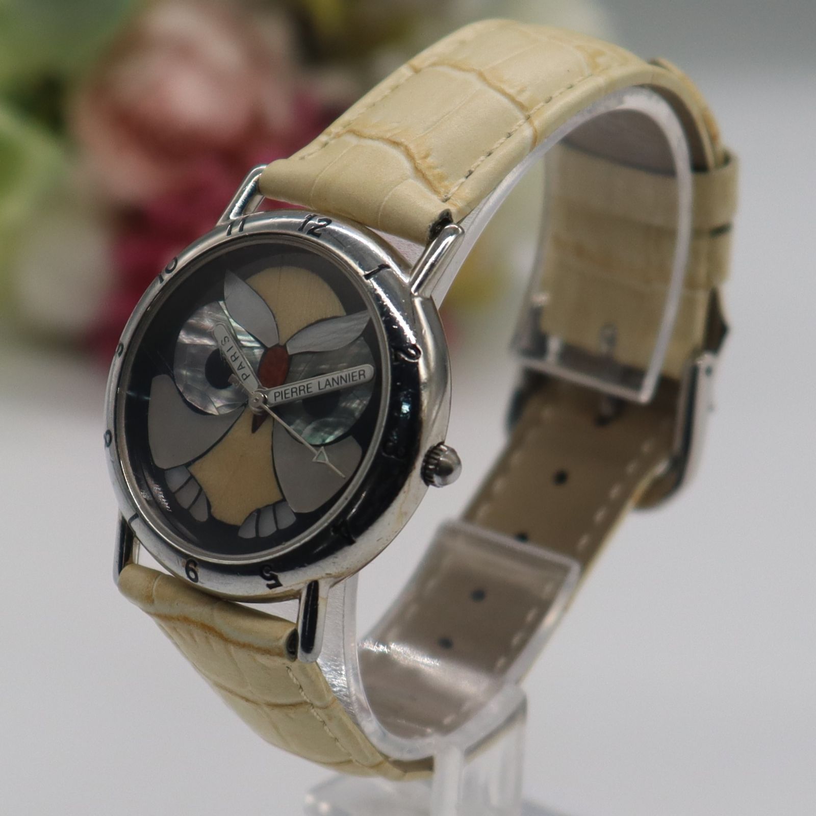 Pierre Lannier ピエールラニエ 腕時計 999本限定 フクロウ 999本限定 ピエールラニエ フクロウ 065.956 クォーツ シェル文字盤