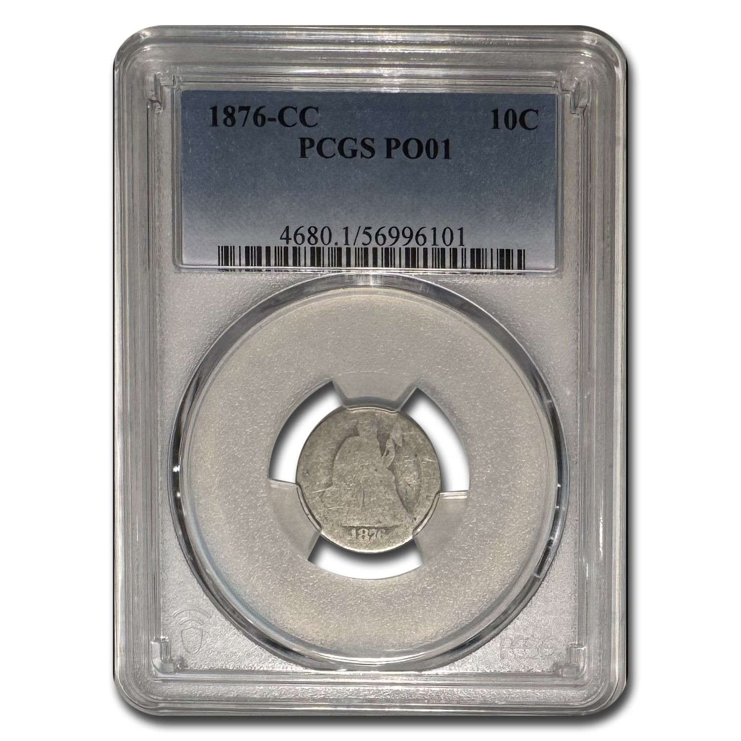 1876-CC Liberty Seated Dime PO-01 PCGS