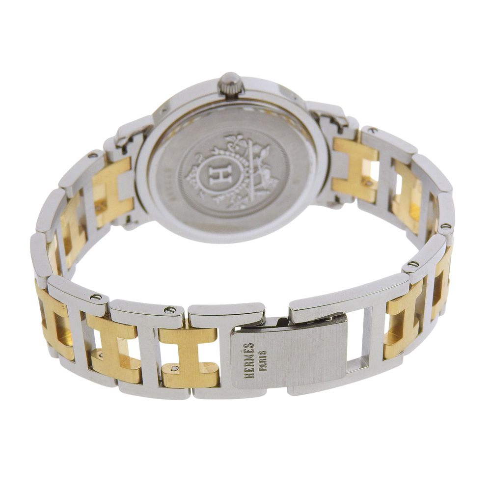 HERMES】エルメス クリッパー コンビ CL3.440 金メッキ×ステンレス  