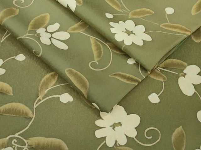 平和屋着物 上 小紋 花唐草文 暈し染め DZAB0184kh5