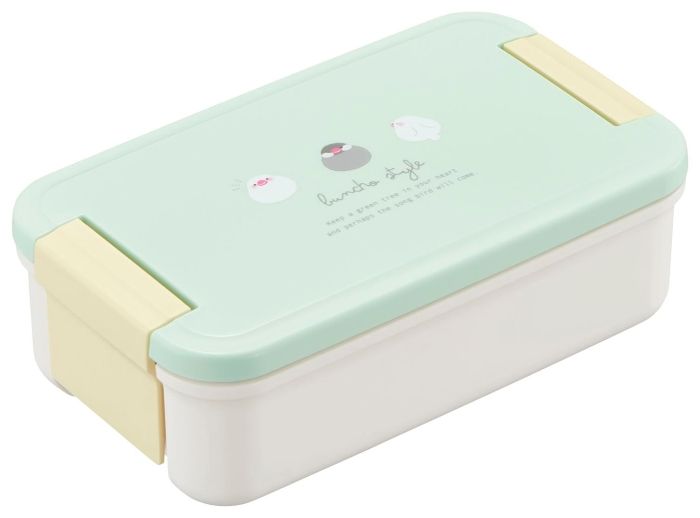 3営業日で発送 OSK 新商品 文鳥 弁当箱 ランチボックス 手間なしパッキン パッキン一体型 抗菌 アニマル 143205 入数 5