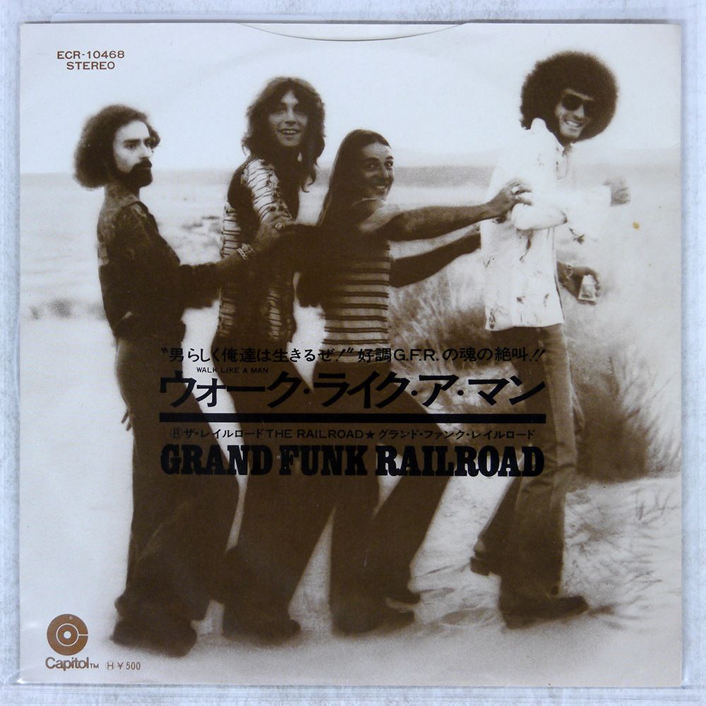 国内盤 GRAND FUNK RAILROAD/WALK LIKE A MAN/CAPITOL ECR10468