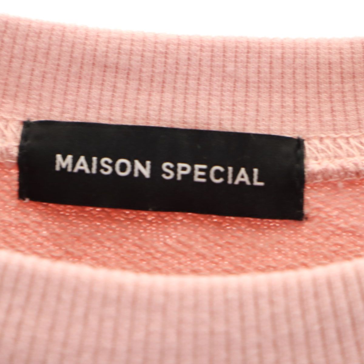 MAISON SPECIAL 長袖　カットソー ピンク レディース　F UNISEX》Plating Prime-Over Crew Neck Long Sleeve T-Shirt