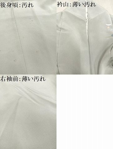 【高級訪問着】 枝花文　暈し染め　銀彩　ロング丈　 正絹　逸品✨No.064❤️ 平和屋着物□訪問着 作家物 流水枝花文 暈し染め 正絹 逸品