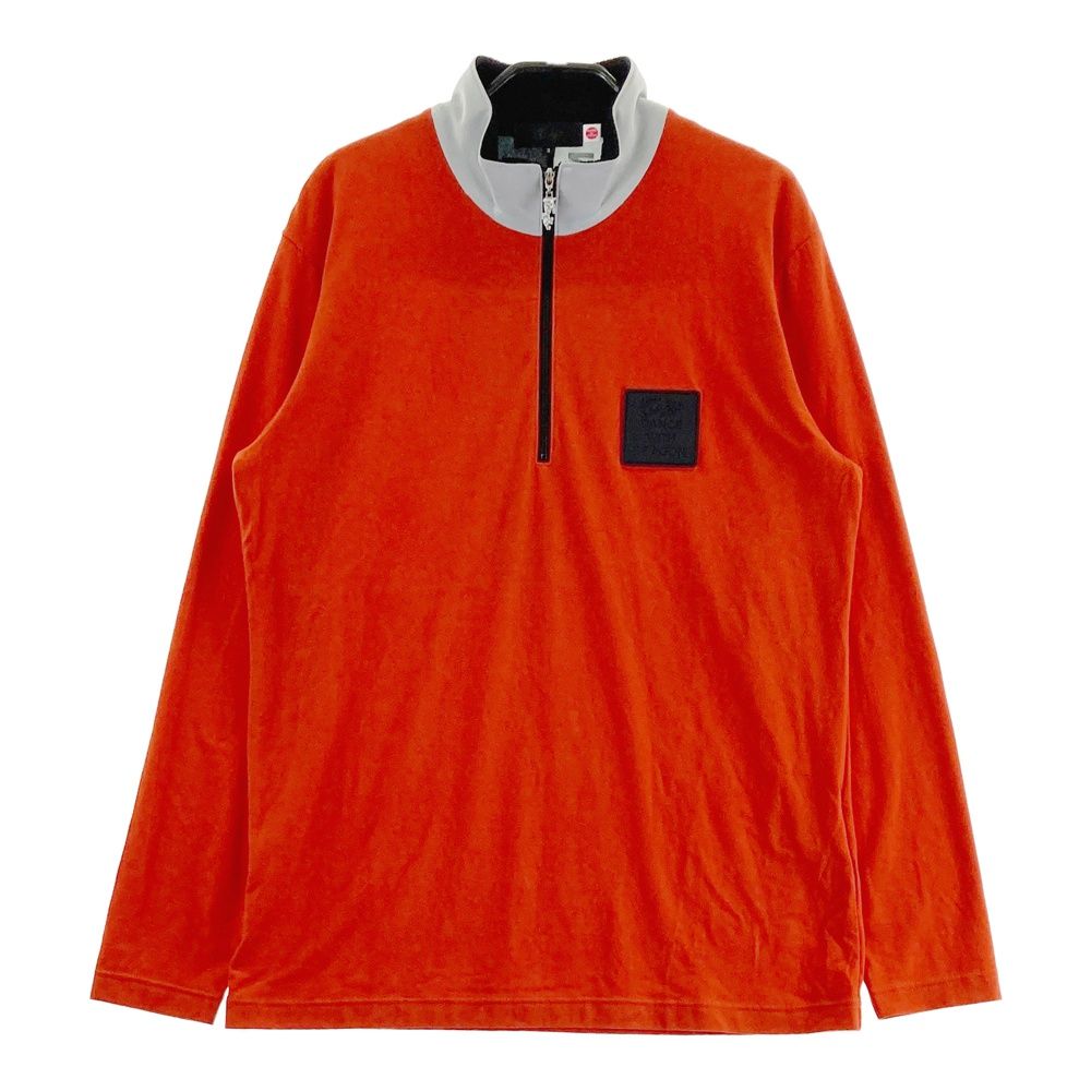サイズ 3 DANCE WITH DRAGON ダンスウィズドラゴン 長袖ハーフジップTシャツ オレンジ系 240101475503 ゴルフウェア メンズ ストスト