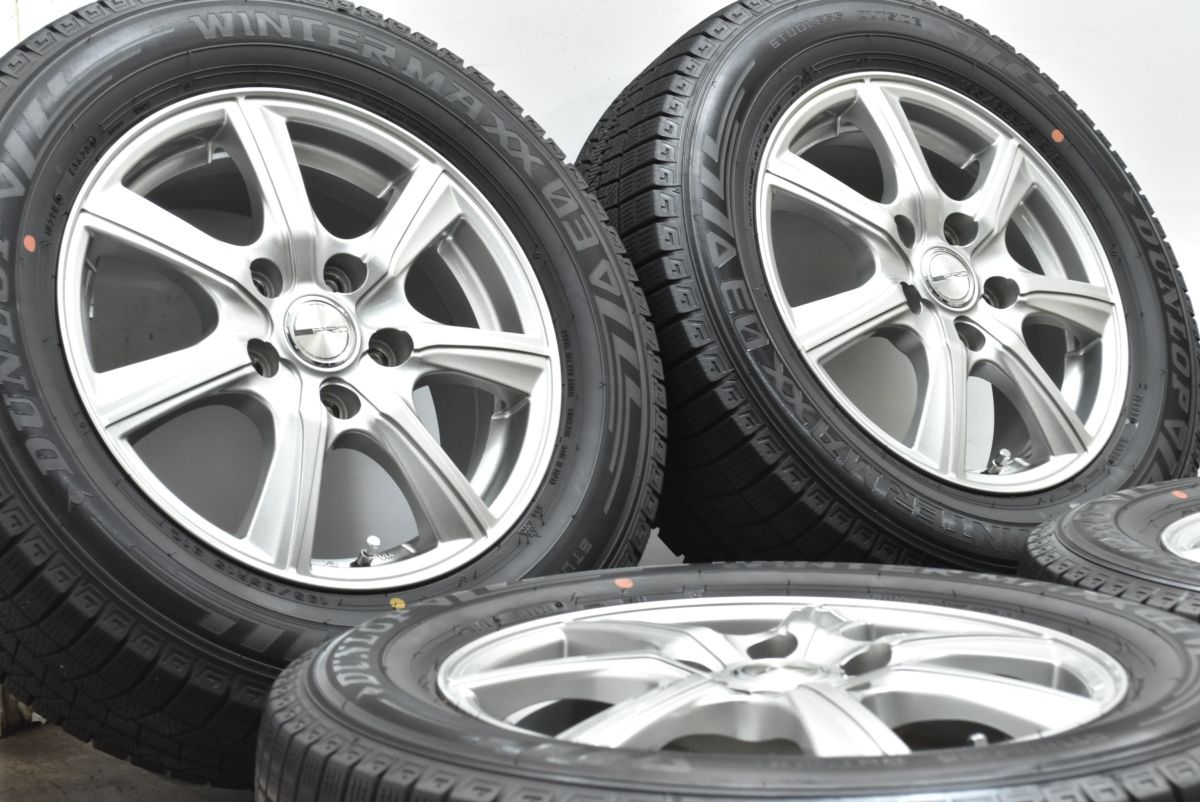 PRD 15in 6J 53 PCD114.3 ダンロップ ウィンターマックス WM03 195 65R15 ノア ヴォクシー ステップワゴン アクセラ