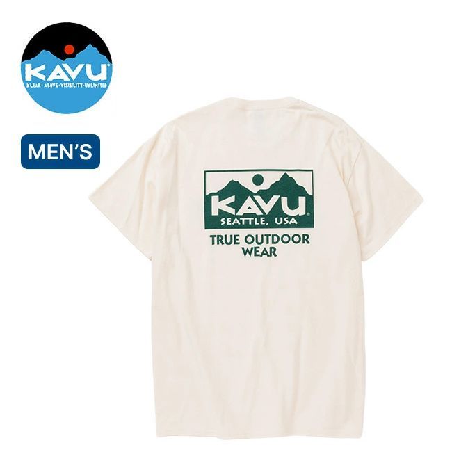 【新品】KAVU カブー トゥルーロゴTee ナチュラル