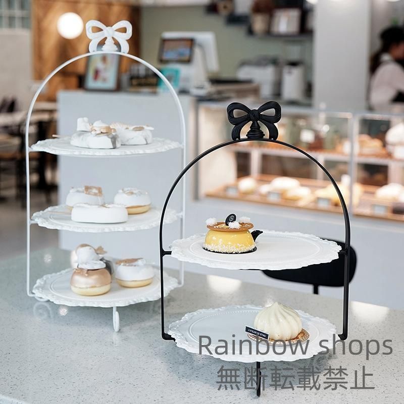 古道具 ◾️3段 ディスプレイラック 飾り台 ケーキ台 color-arcoiris_xfdfdcefcf8877